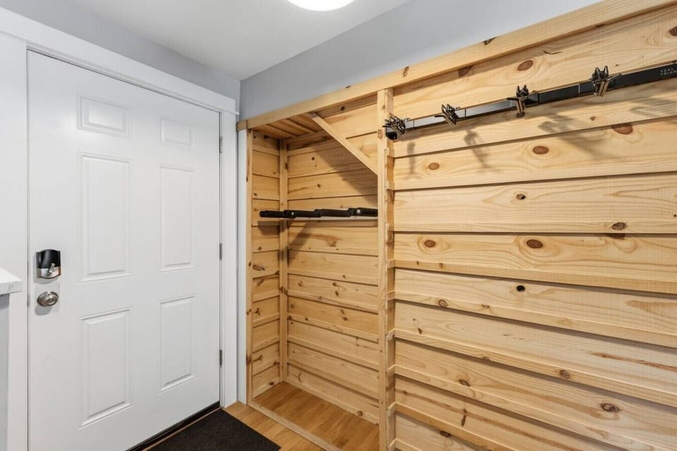 Ski storage area
