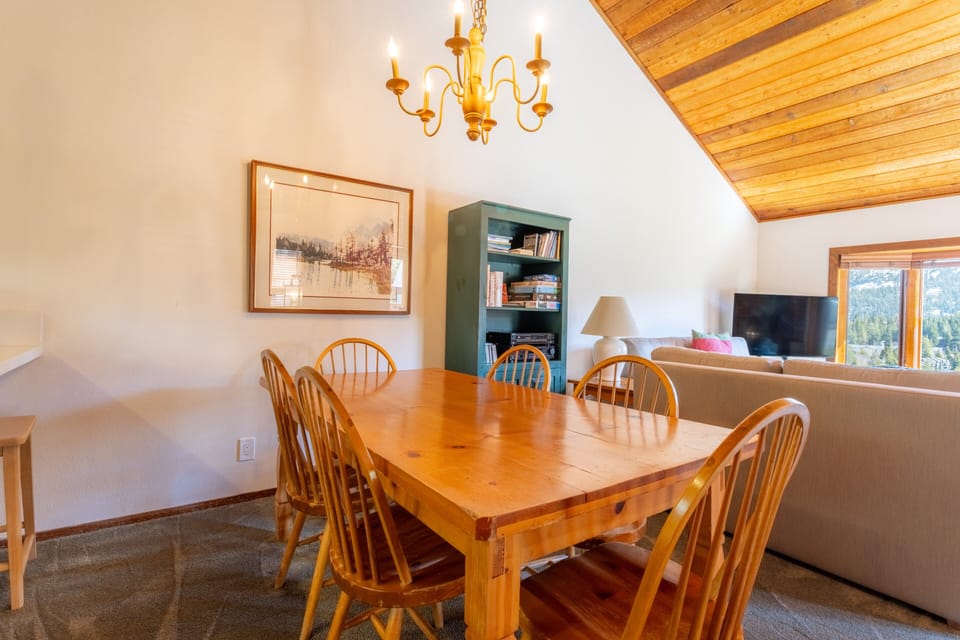 Dining table with seating for 6