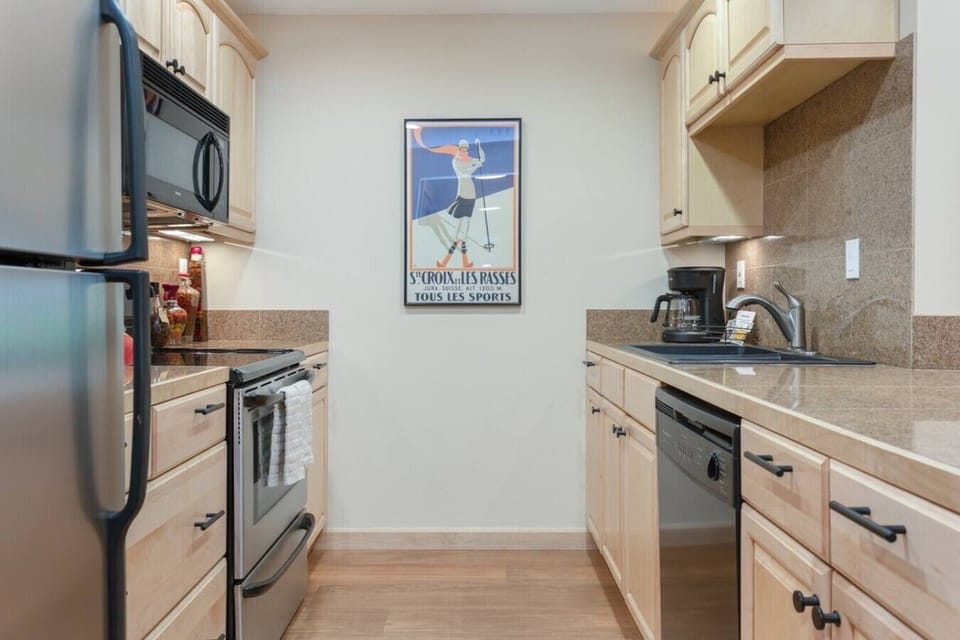 Fully equipped kitchen in main condo