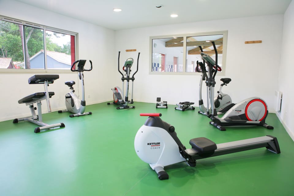 Keep up your routine on holiday in the well-equipped fitness room, available to all guests throughout their stay.