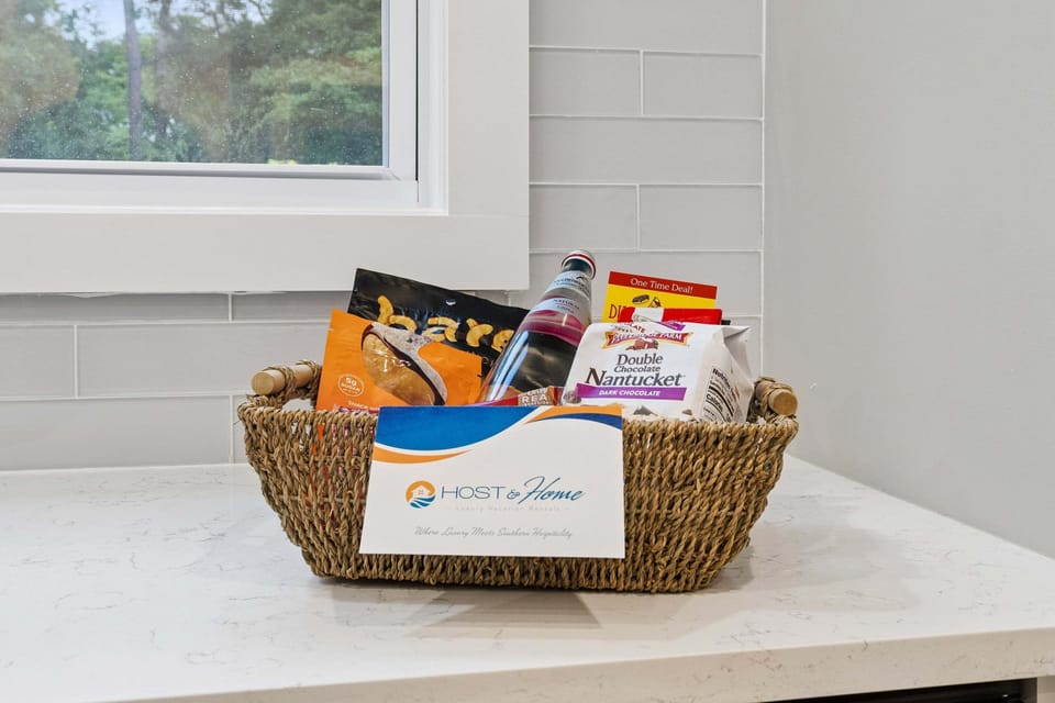 Curated Welcome basket upon entry