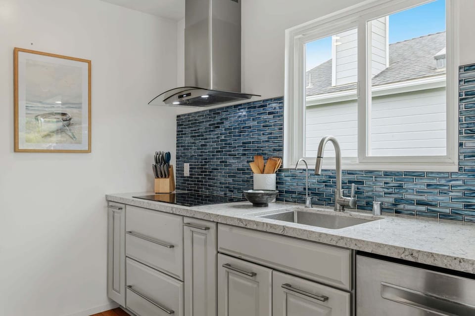 Scandanavian influences in the newly remodeled kitchen
