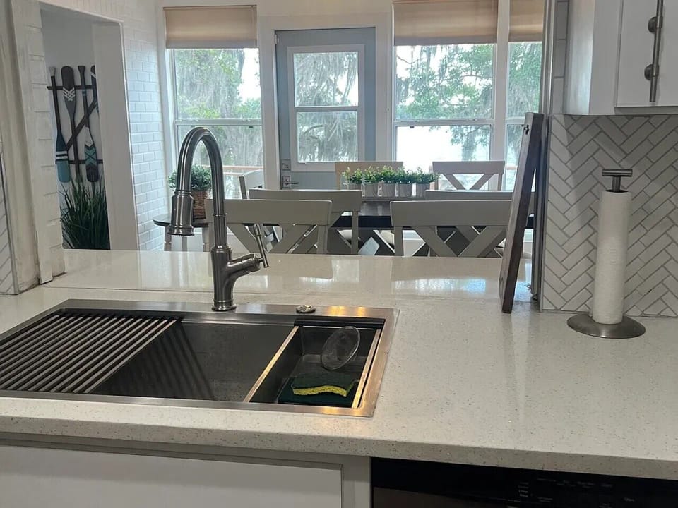 Kitchen | Quartz Counters & Water Views