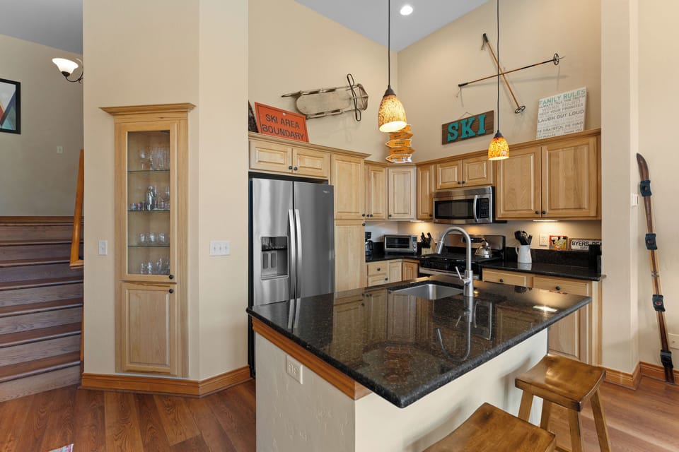 Kitchen Area with Stainless Steel Appliances