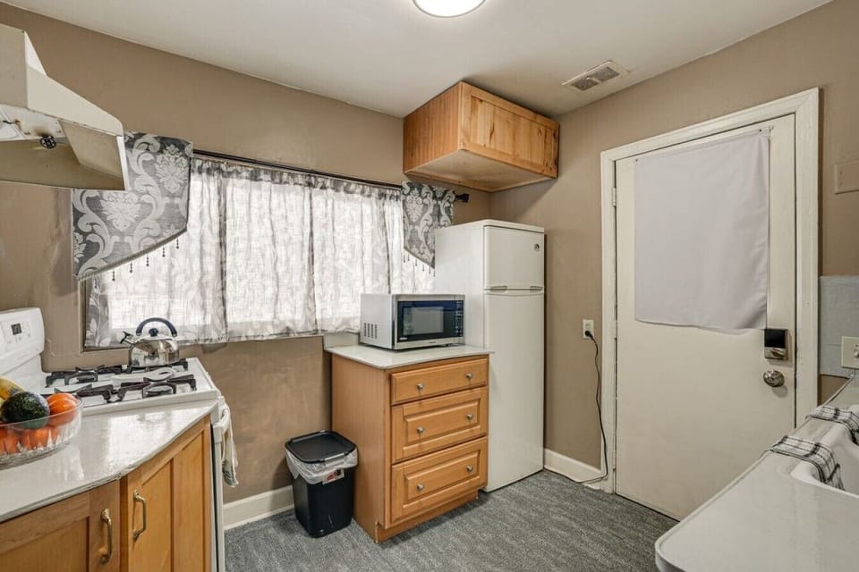 Kitchenette | Compact Appliances | Wood Cabinetry