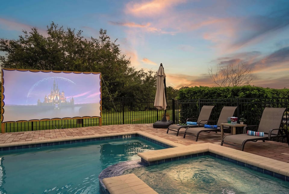 Modern home with a private pool and spacious patio for relaxing outdoors