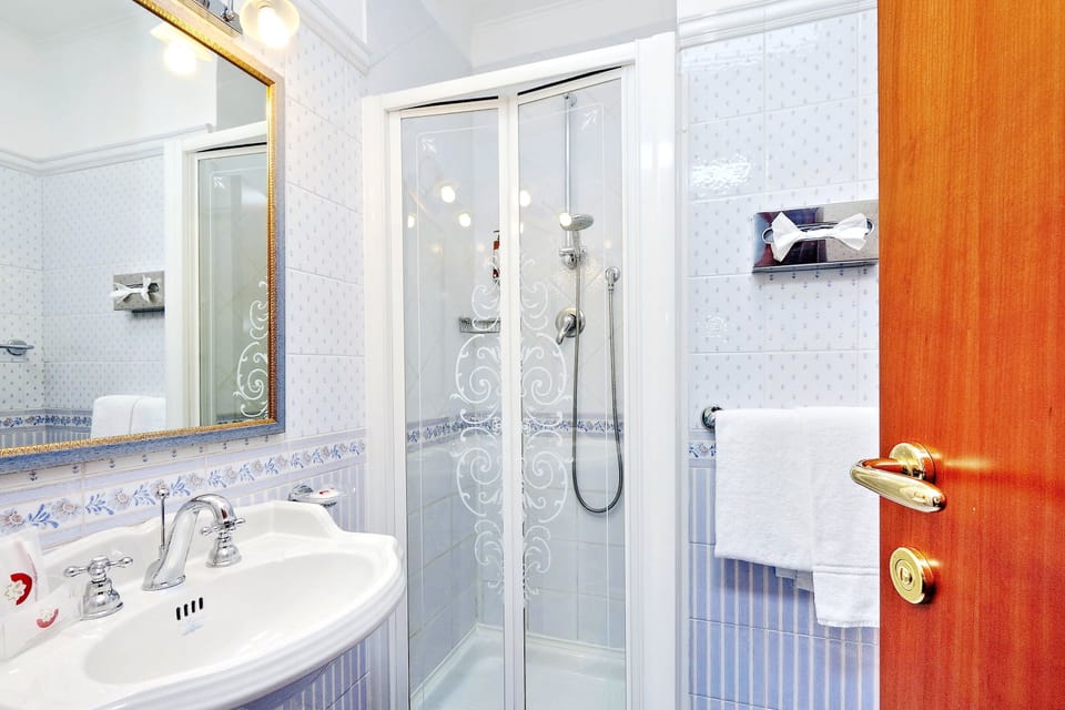 Hair dryer, bidet, towels