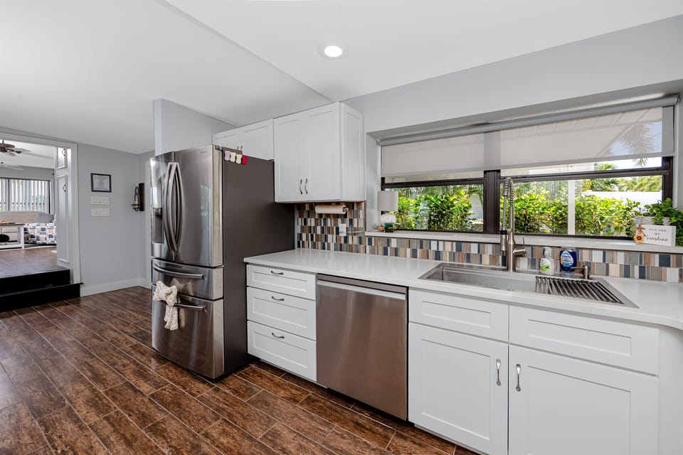 Fully stocked kitchen
