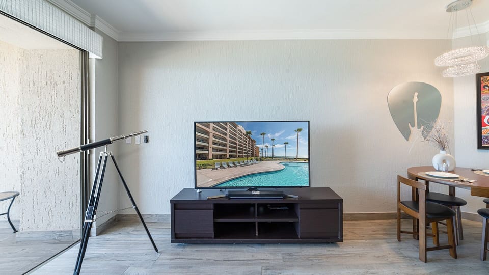 TV, entertainment center.