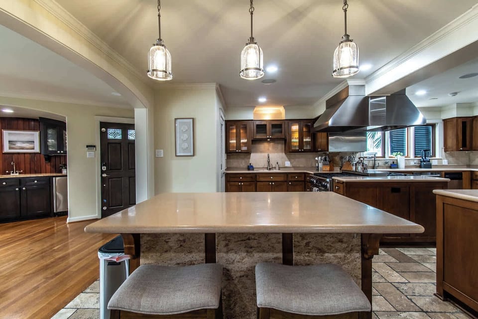 House, Multiple Beds, Pool Access, Ocean View (5201 Ocean Drive) | Private kitchen
