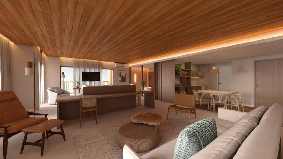 Luxury Oceanfront Suite | Living area | 43-inch Smart TV with digital channels, Netflix, streaming services