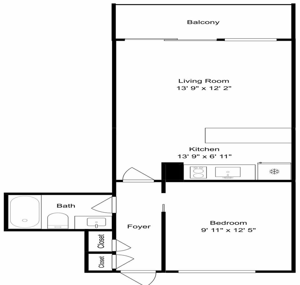 Hawaiian Inn 524 - Floor Plan