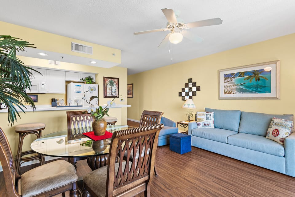 Dining area plus living room