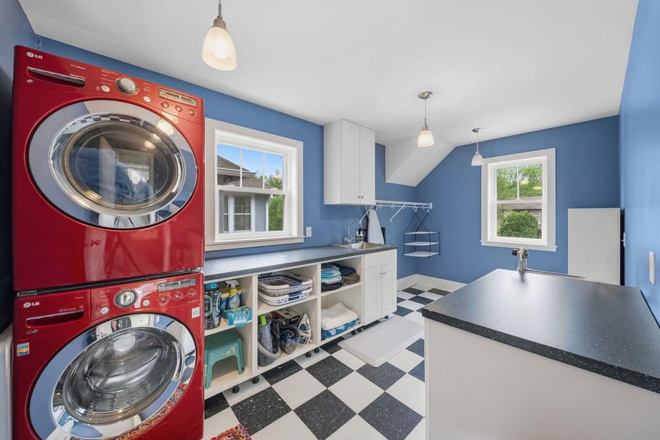 Full-size washer and dryer in your private laundry room