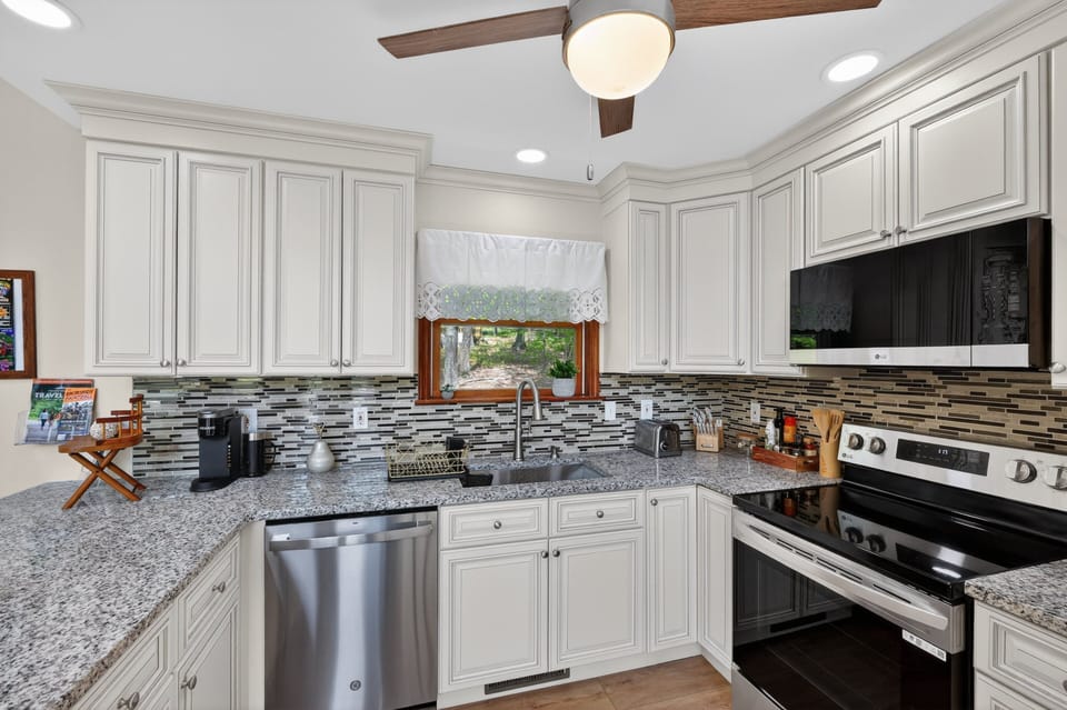 Indoors, Kitchen, Appliance, Ceiling Fan, Sink