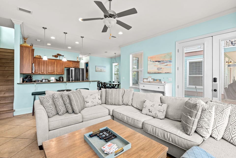Make Yourself at Home – Our spacious living room is perfect for gathering, unwinding, and making memories.