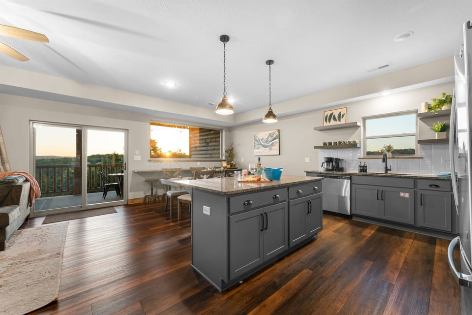 Open-concept main floor designed for gathering, cooking and relaxing together.