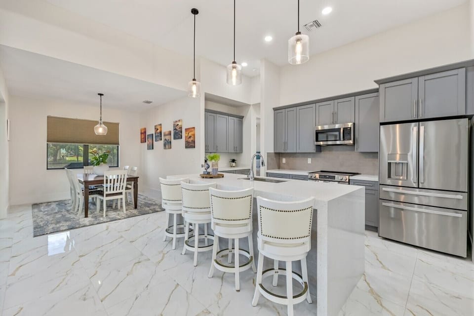 Kitchen | Stainless Steel Appliances | Dining Area Access