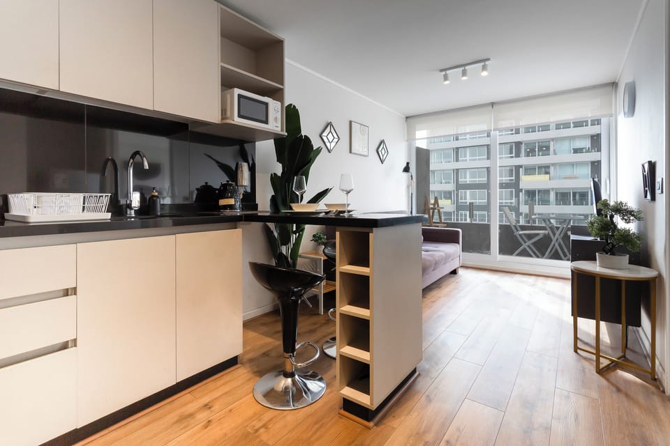 Apartment | Private kitchen | Full-size fridge, microwave, oven, stovetop