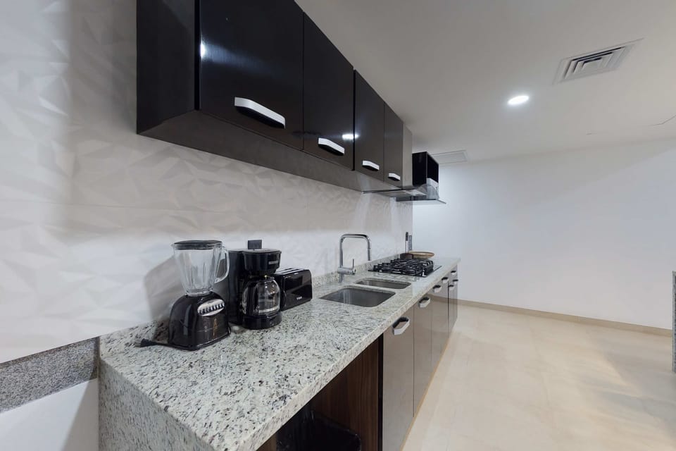 Kitchen with coffee maker and appliances