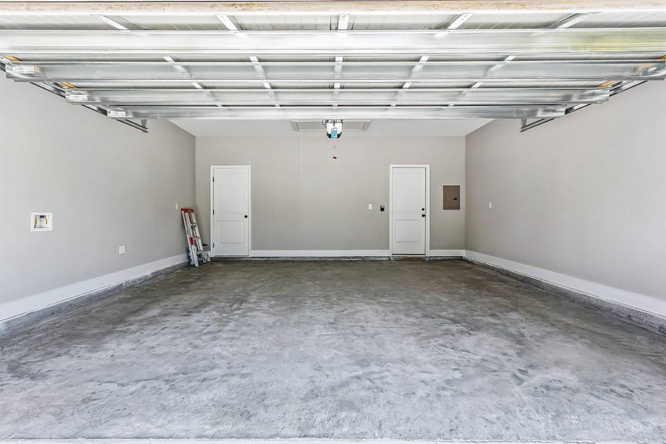 Two car garage available for guest use