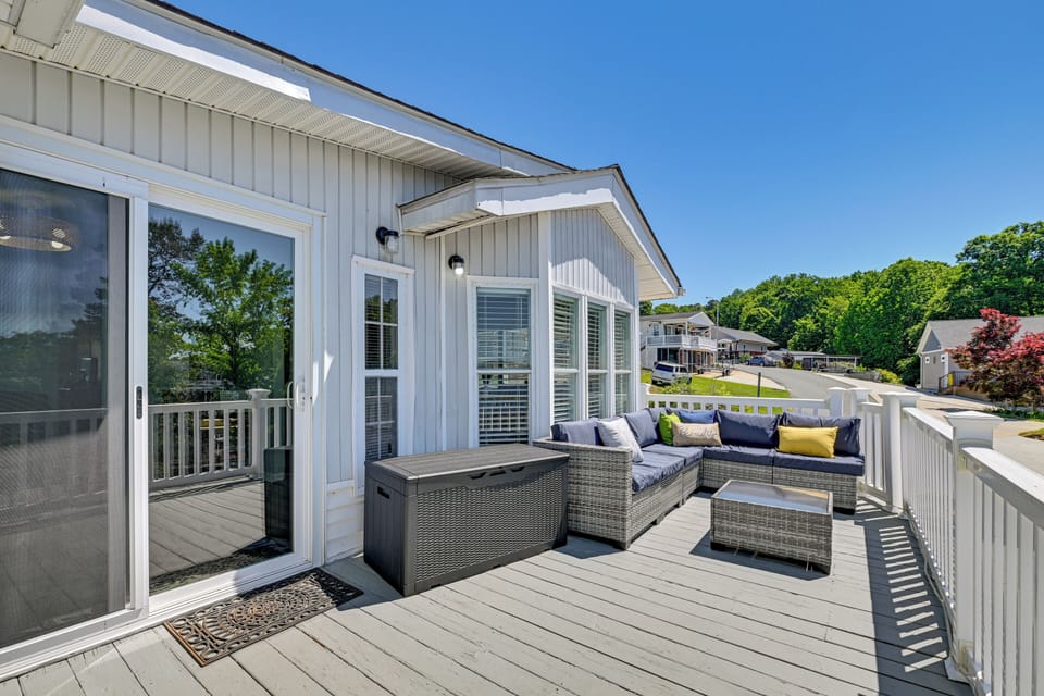 Furnished Deck w/ Water Views