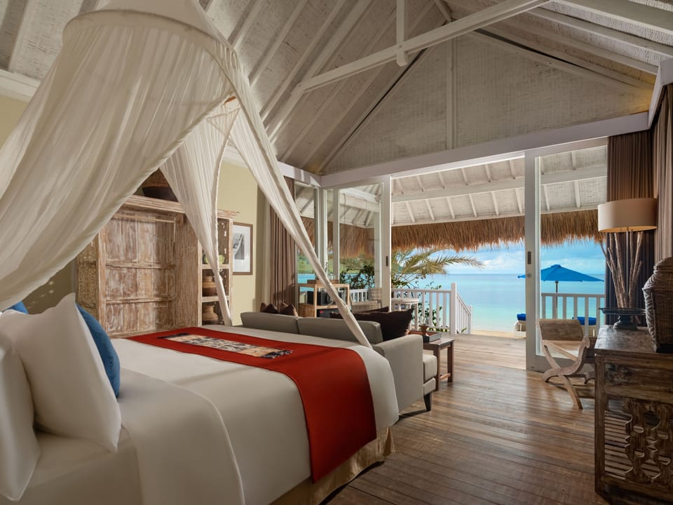 Private Beach Bungalow | Premium bedding, minibar, in-room safe, desk