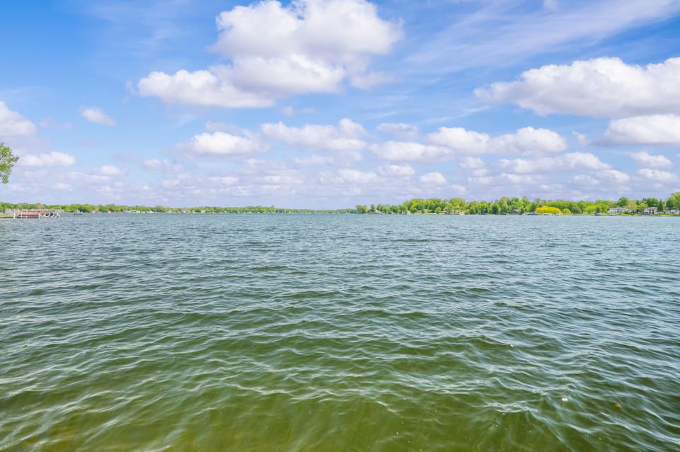 Wide-open lake views right from the property.