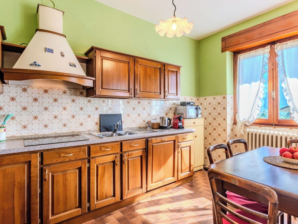 Interior Design, Wood, Flooring, Kitchen, Cabinetry, Furniture, Room, Floor, Ceiling, Countertop