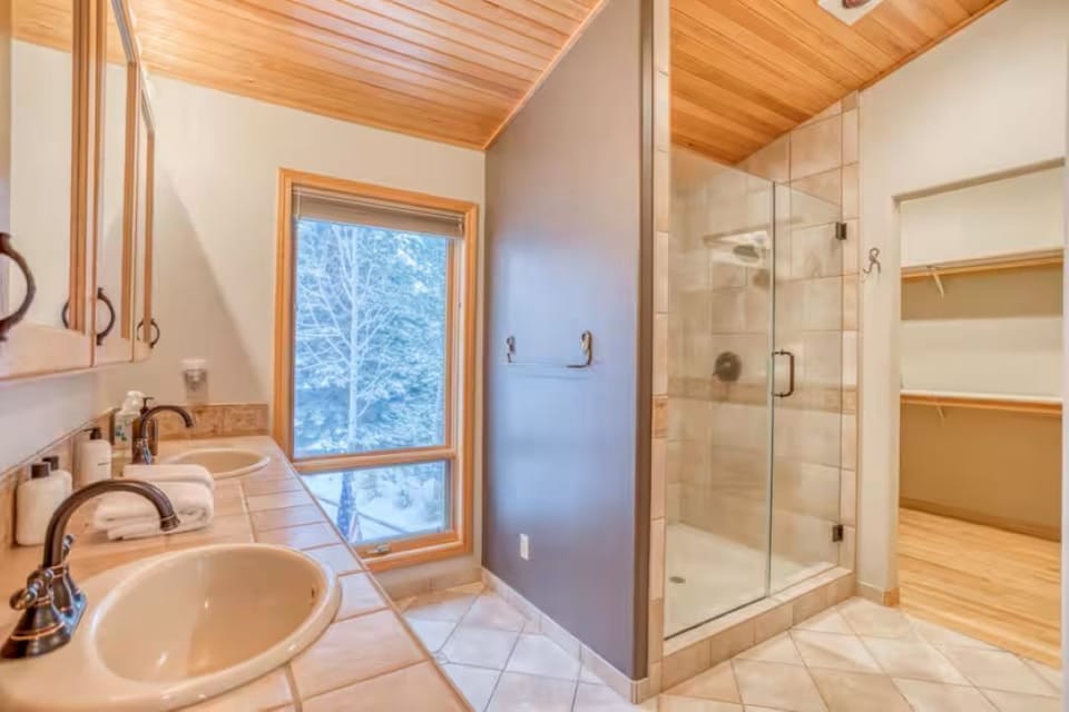 Master Bath- Extra Large Shower, 2 sinks and large closet