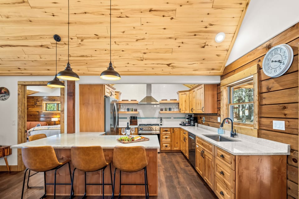 Cook, Gather & Connect  One of TWO fully stocked kitchens with modern appliances