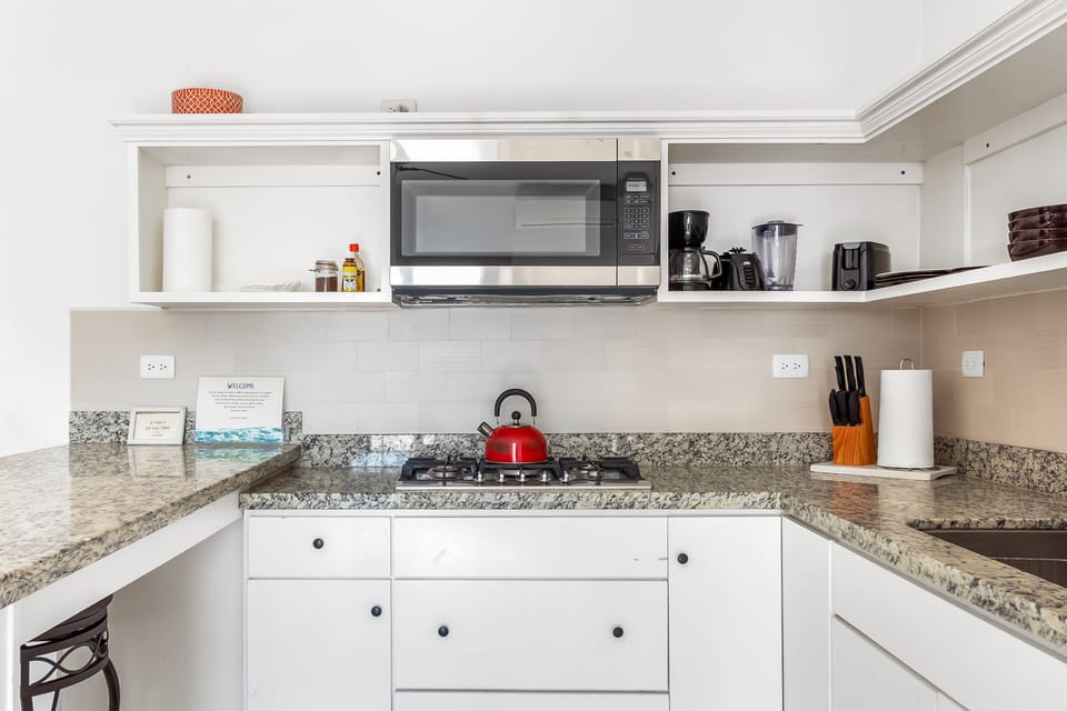 Apartment, 1 Queen Bed with Sofa bed, Partial Ocean View (Jr Suite 4 - Playa Arcangel) | Private kitchen