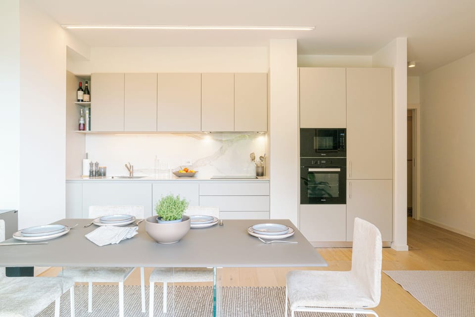 Kitchen and dining area
