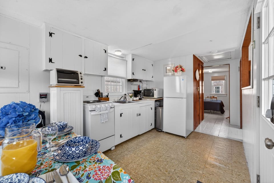 Welcome to our small kitchen space! A warm and welcoming area made for everyday moments!