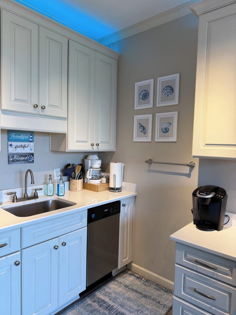 Fully equipped kitchen with everything needed for short or extended stays.