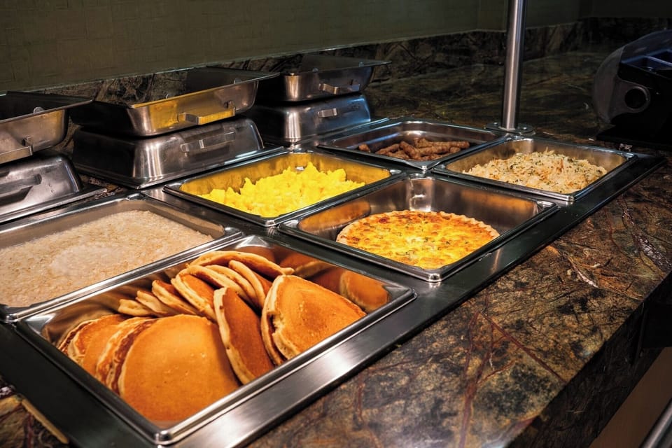 Savor a hearty breakfast spread to power your day.