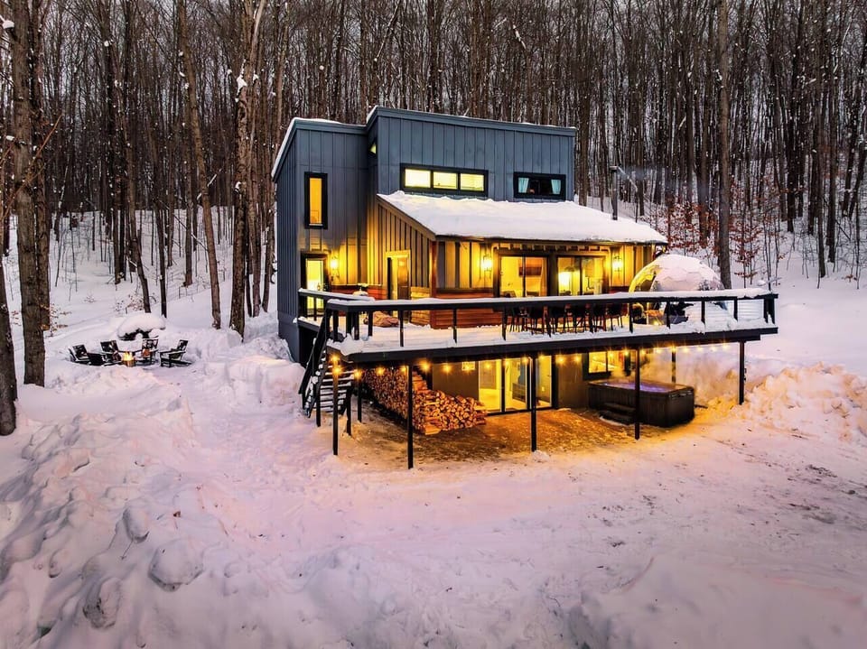 Welcome to Alm Haus! Nestled in the woods just minutes from Bellaire, this is the perfect spot for your next family escape!