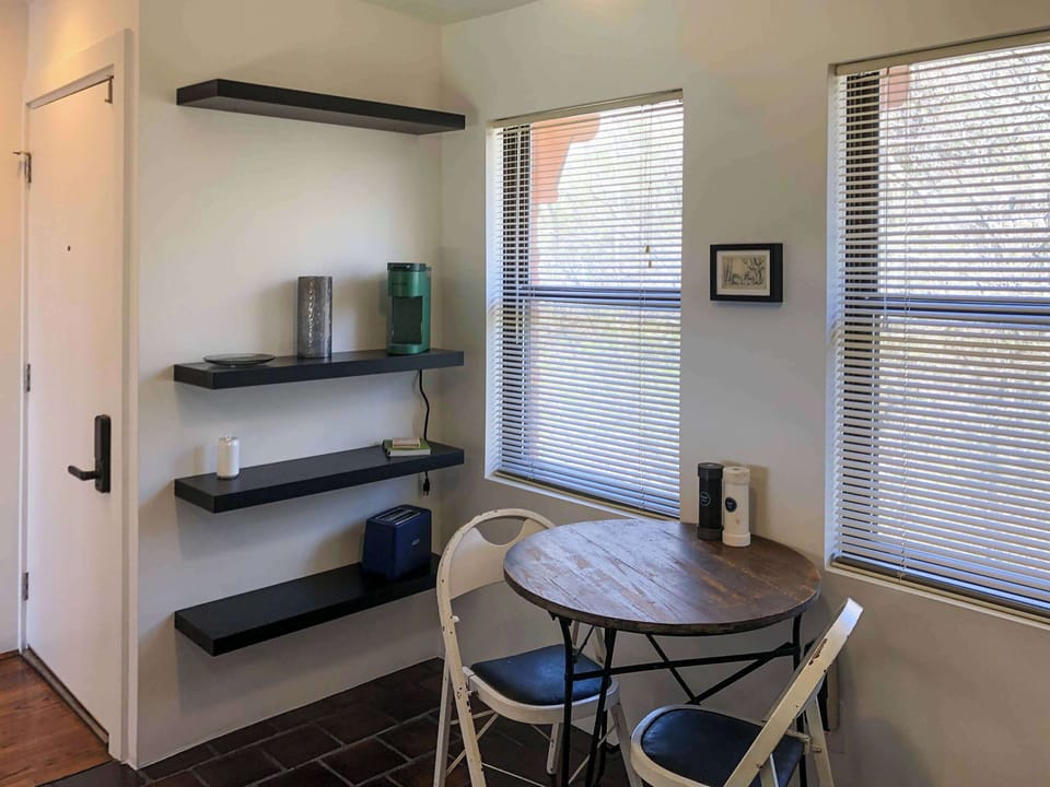 Sip morning coffee or enjoy a quick bite at the kitchen table for 2​