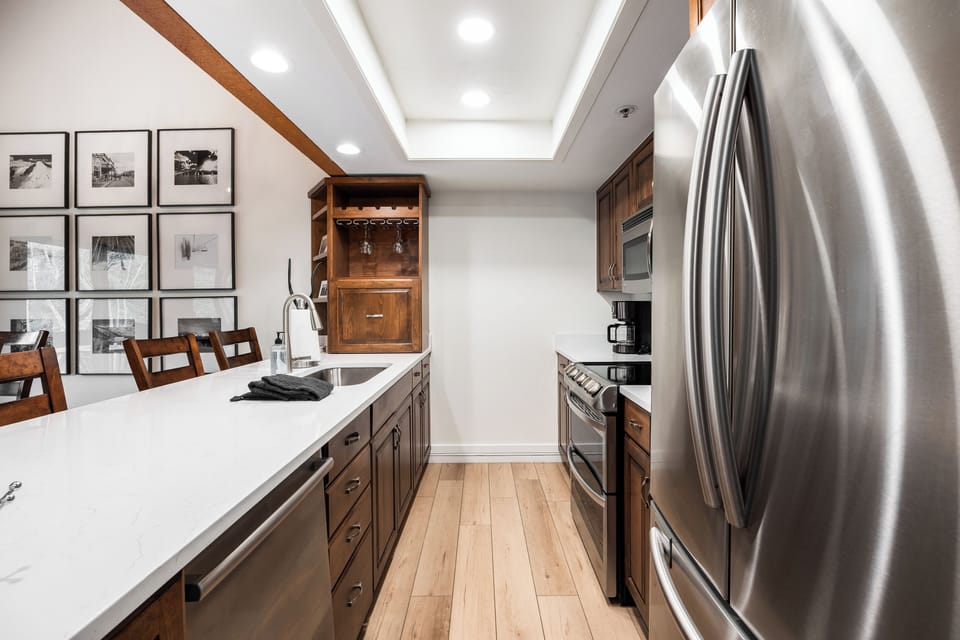 Fully equipped galley kitchen