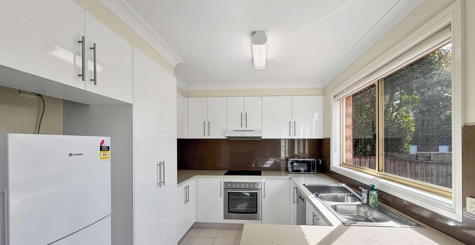 Fully equipped kitchen with natural light