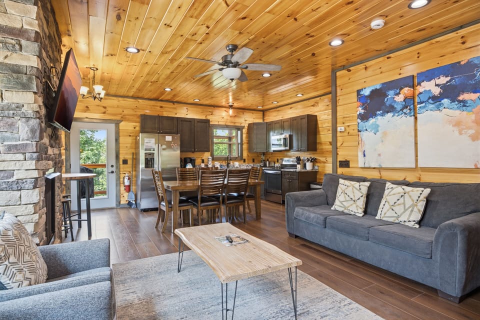 Cabin, 2 Bedrooms | Living area | Smart TV