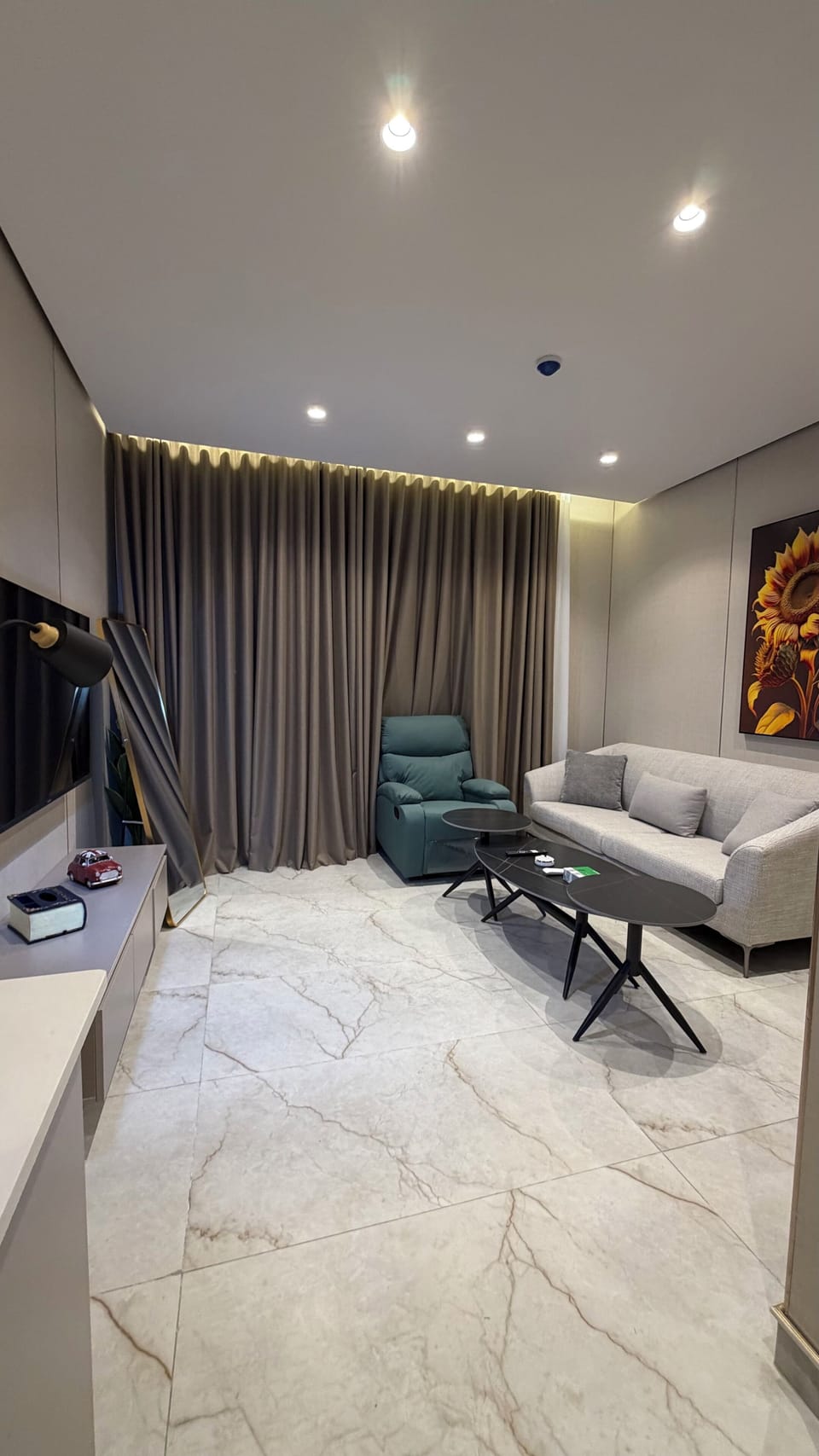 Apartment, 1 Bedroom, Accessible, Smoking | Living room