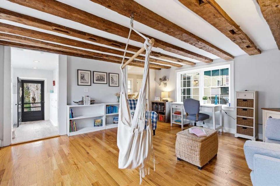 The main-level den is ideal for relaxing evenings with a great book​
