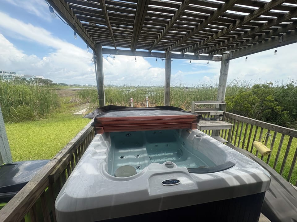 Intercoastal views from the hot tub.
