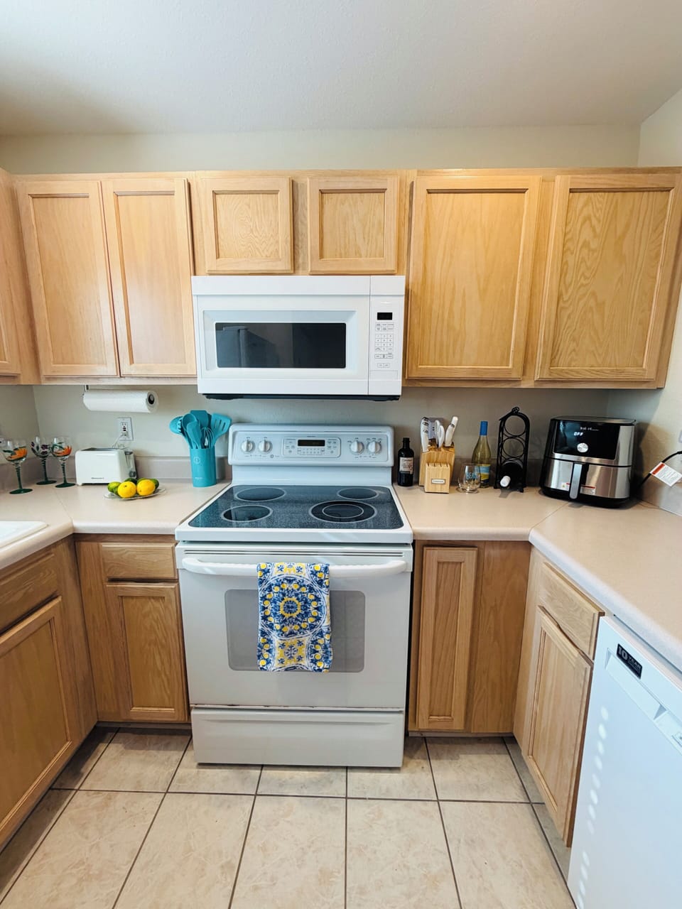 Kitchen view.  Well equipped!