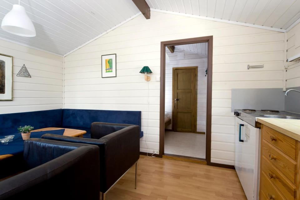 Basic Cottage, 2 Bedrooms | Living room | Flat-screen TV
