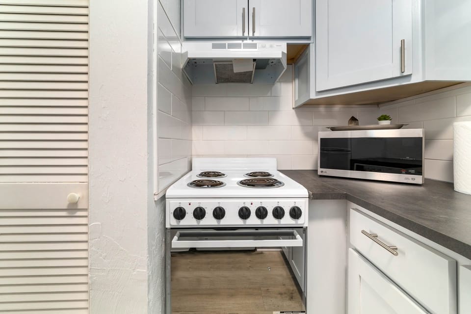Kitchen - Stove and Microwave