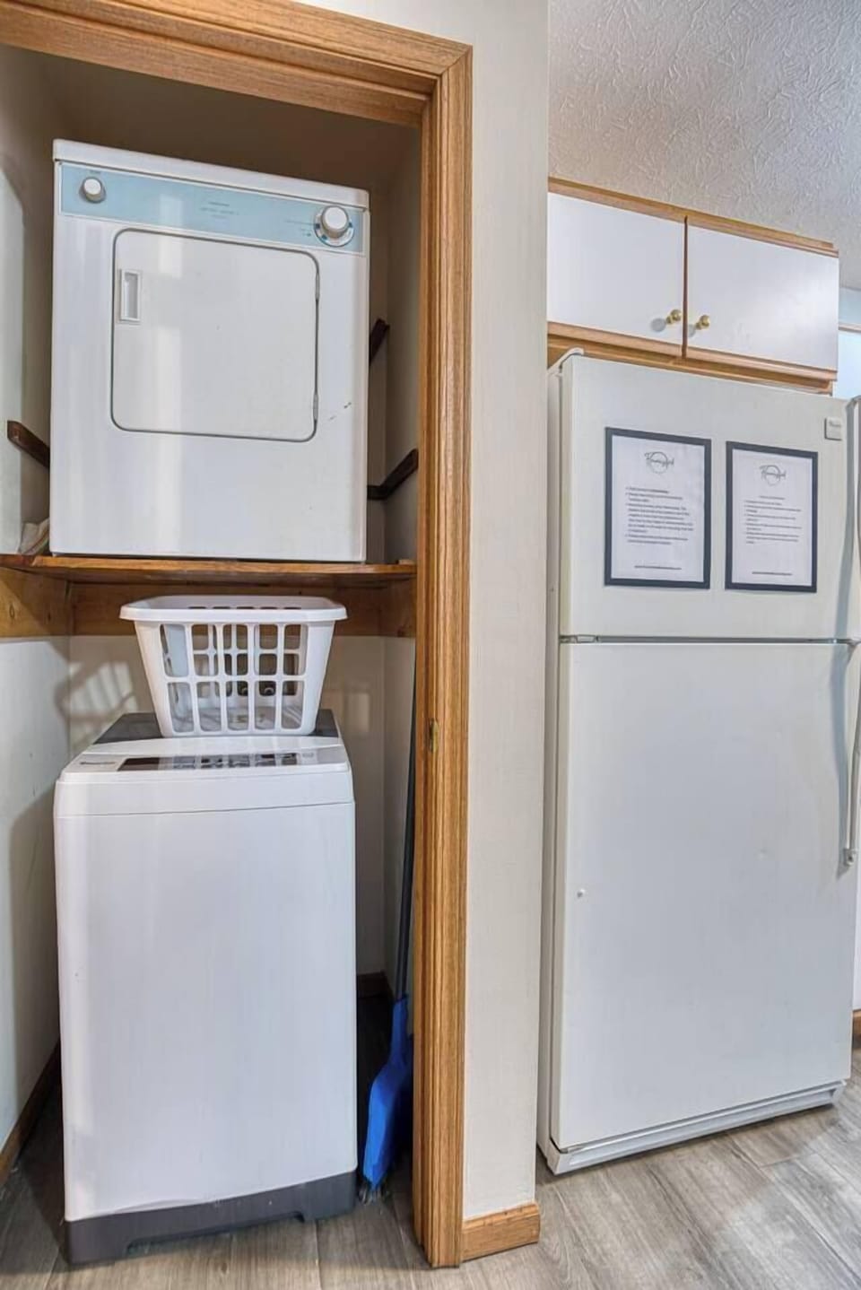 In‑unit laundry for long‑stay convenience — perfect for traveling professionals and extended trips.