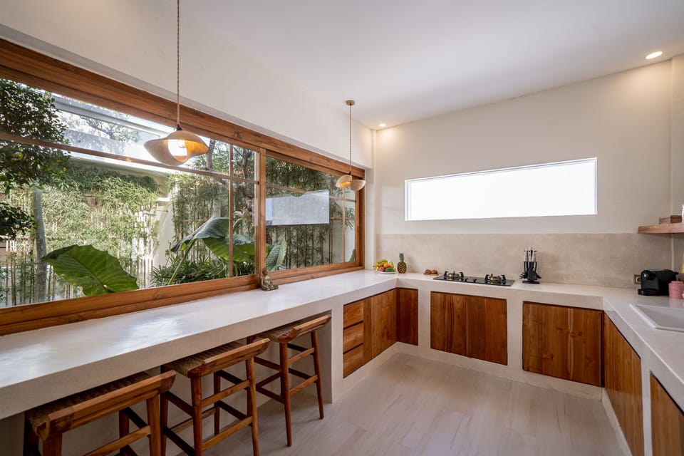 Villa, 3 Bedrooms, Private Pool, Pool View | Private kitchen | Coffee/tea maker, freezer, dining tables