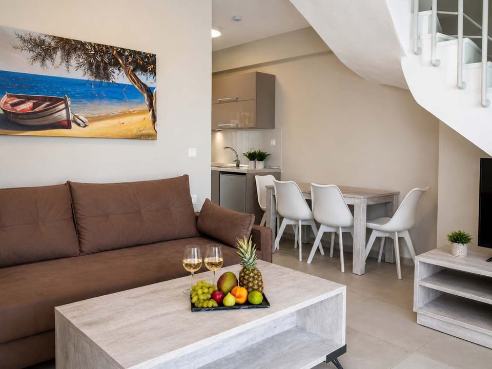 Open-plan living and dining space designed for comfort and relaxation.